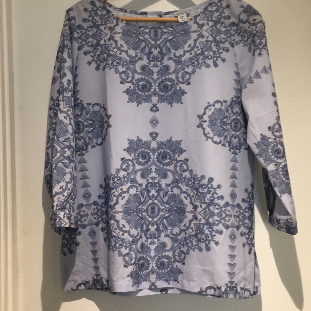 Porophrose Light Blue Blouse Size Medium